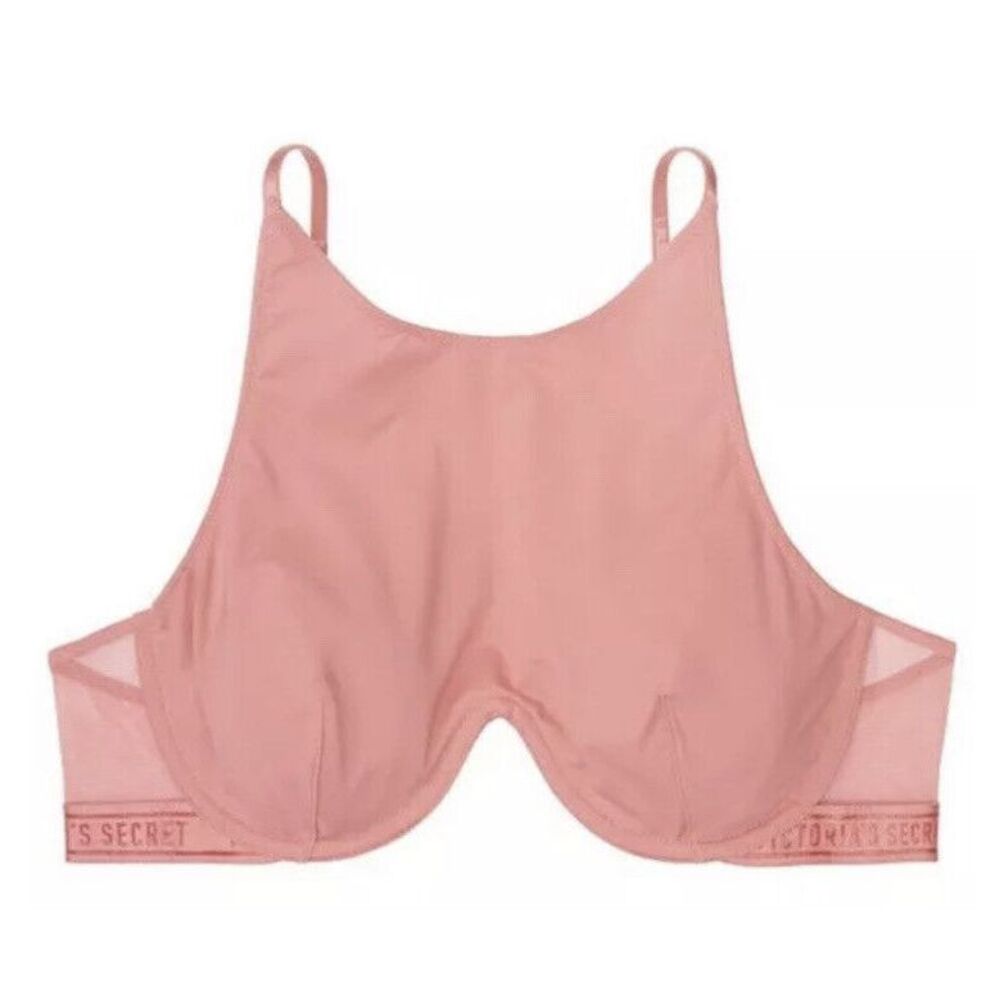 Victoria's‎ Secret Very Sexy Monowire Bra Unlined High Neck Pale Pink 32D